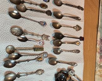 Collection of Vintage Souvenir Collector Spoons