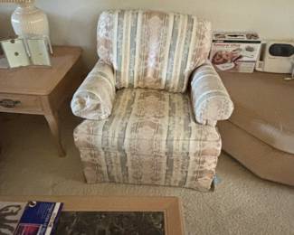Traditional Upholstered Armchair