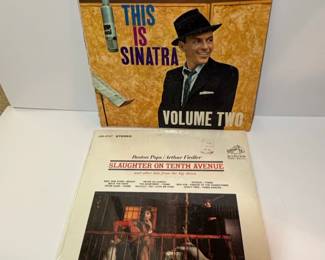 Vintage Frank Sinatra This Is Sinatra Volume Two LP and Boston Pops Slaughter on Tenth Avenue LP