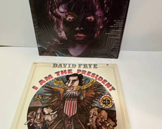 Vintage Vinyl Record Lot Sandy Brown Hair at its Hairiest and David Frye I Am the President