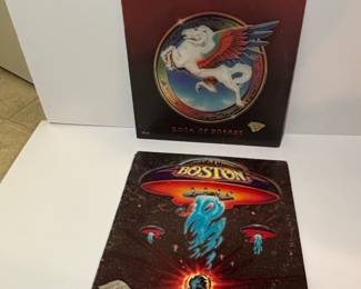 Vintage Vinyl Record Lot The Steve Miller Band Book of Dreams and Boston Boston