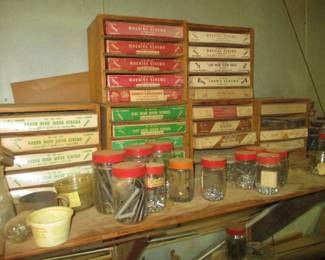 Vintage Hardware Parts Bins