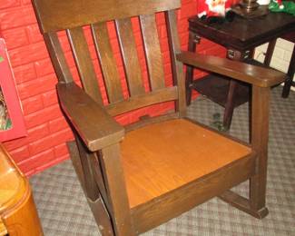 Antique Mission Oak Rocker
