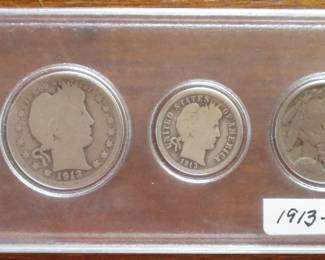 1913 US 5-coin Year Set (Silver)