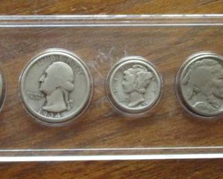 1934 US 5-coin Year Set (Silver)