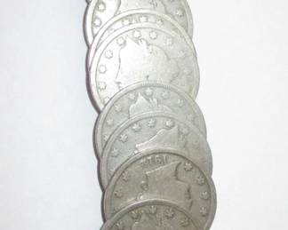 (14)  Liberty Head Five Cents 1883-1912 (Silver)