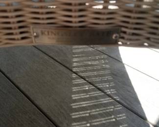 All-weather wicker porch furniture by Kingsley-Bate