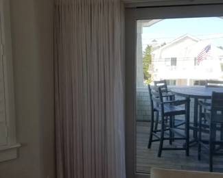 Curtains; rod