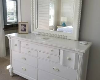 King bedroom suite by Stanley Furniture: dresser with mirror
