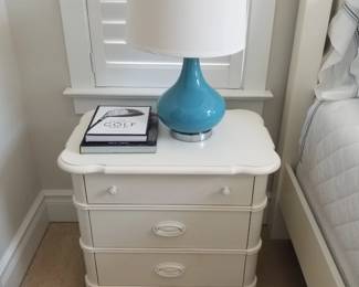 King bedroom suite by Stanley Furniture: nightstand; table lamp