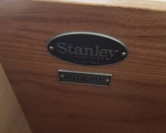 King bedroom suite by Stanley Furniture: king bed; nightstands; dresser with mirror