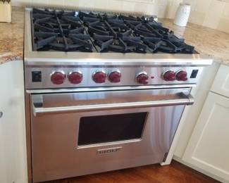 6-burner WOLF range