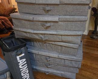 Collapsible fabric storage units