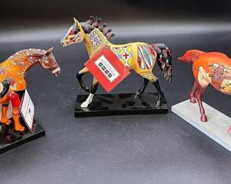 The Trail Of Painted Ponies “Ghost Horse”, “The Magician” And “Cheyenne Rawhide Pony”