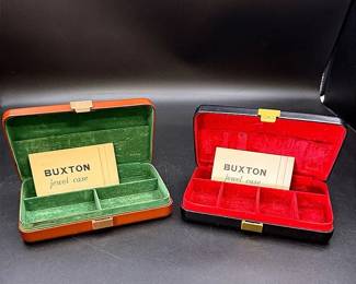 Brown Buxton Jewel Case And Black Buxton Jewel Case