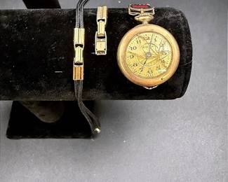 CICO Swiss Pocket Watch And 1/40 12K Gold Clasp Replacement Watch Band