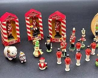 Disneykin Wooden Toy Soldiers, German Erzgebirge Wooden Toy Set In A Bentwood Box And A Magneto Toy