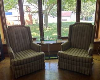 Chair Set & Glass End Table set