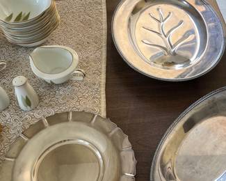 Silver plated trays 