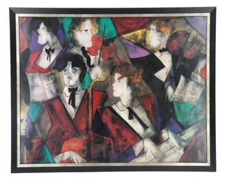 Linda Le Kinff (Born 1949) French, Serigraph
