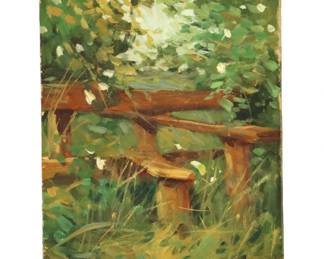 John Fulton Folinsbee (1892-1972) American, Oil on Board Impressionist Landscape
