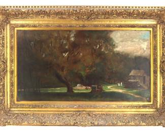 Circle of J B Corot, French, Oil on Canvas