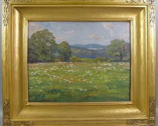Robert Emmett Owen (1878-1957) American, Oil on Canvas "Near Torrington Connecticut July 1930"