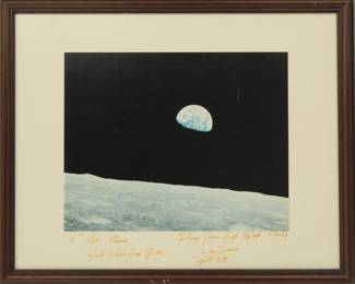 Apollo 8 "Earth Rise" Signed Original Photograph