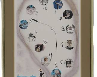 Salvador Dalí (1904-1989) Spanish, Limited Edition Lithograph Print "Time in Space"