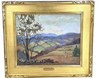 John Folinsbee (1892–1972) American, Oil on Canvas Landscape "In the Catskills"