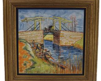 Vincent van Gogh (1853-1890) Dutch, Limited Edition Lithograph "Langlois Bridge at Arles"
