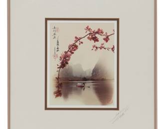 Don Hong Oai (1929-2004) Chinese/American, Embellished Photograph