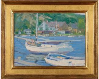 Walter Farndon (1876-1964) American, Oil on Board
