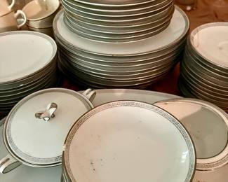 Greek Key Design: pretty set of china