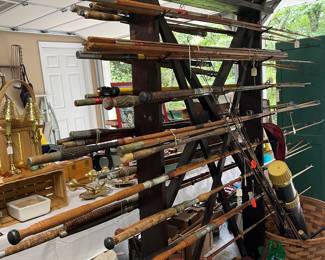 Vintage fishing rods