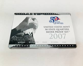 2007 US Mint Silver State Quarters Proof Set