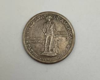1925-Lexington Concord Silver Commemorative Half Dollar
