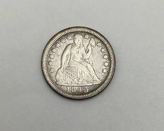 1843 Seated Liberty Dime