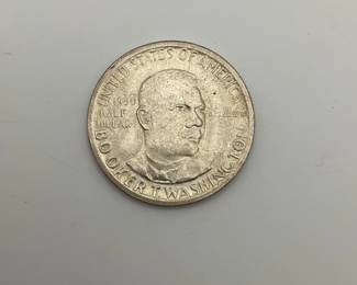 1950-S Booker T. Washington Silver Commemorative Half Dollar