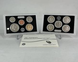 US Mint 225th Anniversary Enhanced Uncirculated Coin Set