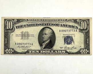 1953 $10 Silver Certificate