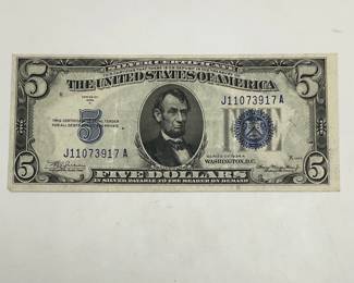 1934 A $5 Silver Certificate