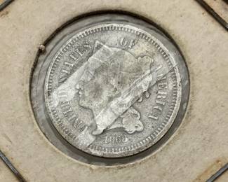 1868 Three Cent Nickel