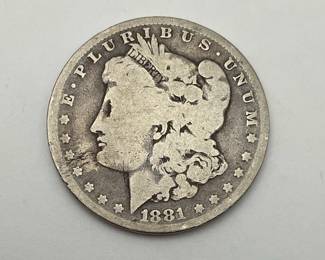 1881 US Morgan Silver Dollar