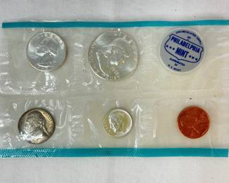 1963 Uncirculated Philadelphia Mint Coin Set