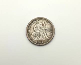 1872 Seated Liberty Dime