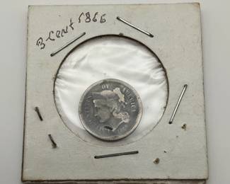 1866 Three-Cent Coin