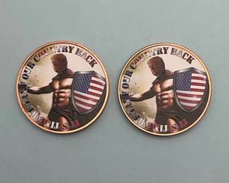 Muscular Trump 1 Oz Copper Rounds