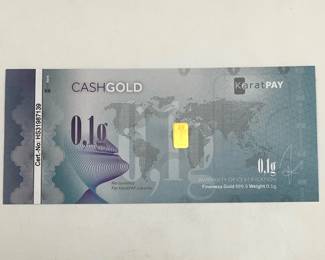 24k Gold Karatpay 1/10 Gram Gold Bar