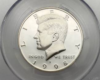1998-S Silver Proof Kennedy Half Dollar